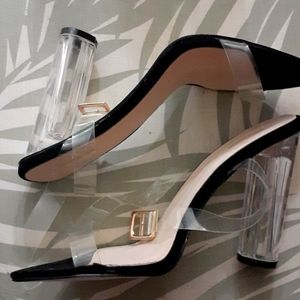 Clear heels